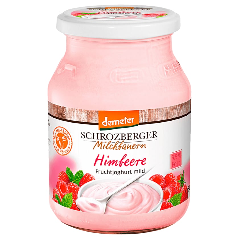 Schrozberger Milchbauern Bio Himbeere Fruchtjoghurt mild 3,5% 500g